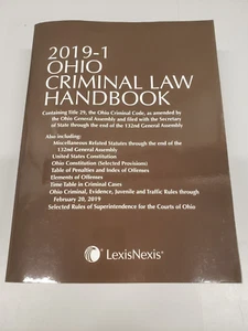 Ohio Criminal Law Handbook 2019-1 LexisNexis containing Title 29 - Picture 1 of 5