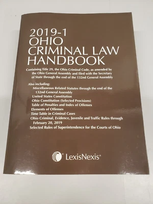 Ohio Criminal Law Handbook 2019-1 LexisNexis containing Title 29 - Image 1 of 4