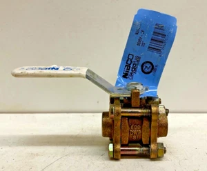 Nibco bleifrei HydraPure Messing Kugelhahn 1/2" Schweiß S595Y-LF 600 CWP - Bild 1 von 6