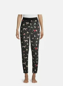 Pantalones de chándal Secret Treasure para mujer perros pijama mediano, grande Navidad  - Imagen 1 de 3