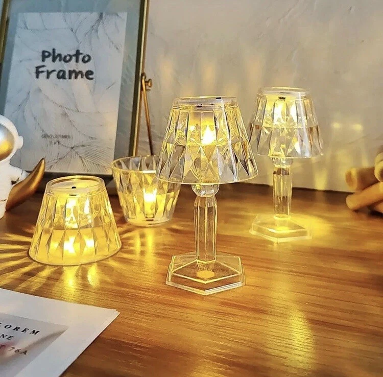 Lampada Da Tavolo Led Luce Calda Ristorante Bar Pub Casa Senza Fili - Immagine 1 di 4