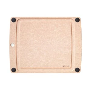 Natural Non Slip Cutting Board 14.5 x 11.3 with Juice Groove Made in USA - Picture 1 of 5