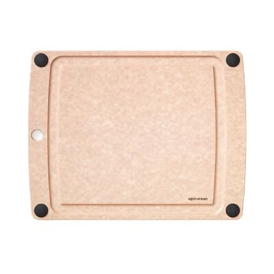 Natural Non Slip Cutting Board 14.5 x 11.3 with Juice Groove Made in USA - Image 1 of 4