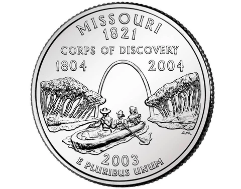 2003 D Missouri State Quarter Fresh New U.S. Mint Coin "Brilliant Uncirculated" Cover