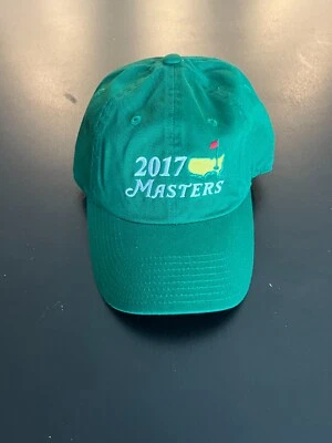 Masters шляпа зеленый вышитый 2017 ремень назад новый - Изображение 1 из 4
