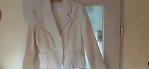 Blazer, Damen, Grösse 40, Cord, weiss - Bild 1 von 2