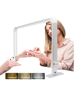 Lampada da Scrivania Unghie Pieghevole | Luce Manicure LED Quadrata | 3 Temperature Colore-OB - Foto 1 di 7