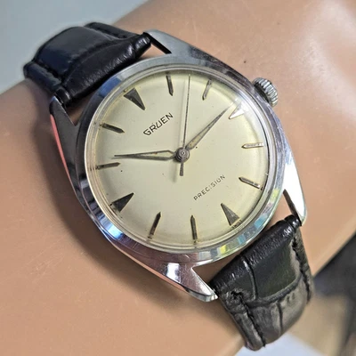 Reloj de cuerda manual vintage GRUEN para hombre 510SS-214A suizo años 50 Foto 1 de 4