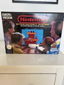 Nintendo NES Konsole OVP Europa Version + Super Mario Bros Set 2 Controller