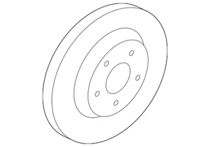 Genuine Ford Rotor 7U2Z-1V125-HD - Picture 1 of 4