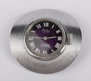 Vintage BelArt Genève 17 Jewels Incabloc Watch – Purple Dial 38mm – Running - Picture 1 of 8