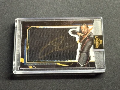 2020 Topps WWE Fully Loaded SHINSUKE NAKAMURA Autograph Mat Relic #20/99 Black - Image 1 of 4
