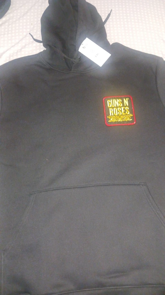 GUNS'N Roses 黑色连帽拉盖尺寸 XXL 全新带补丁 — 第 1/3 张图片