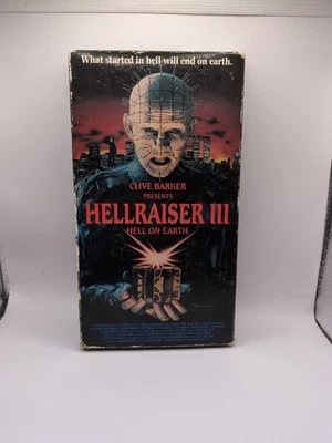 Hellraiser III Hell on Earth VHS 1992 CFP Video Horror Clive Barker TESTED - Image 1 of 4