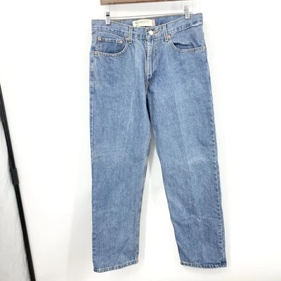 Levis Men Size 33 x 30 Jeans 550 Relaxed Fit Vintage Y2K 2006 Cotton Pants Light - Image 1 of 4