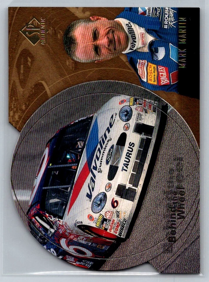 1998 SP Authentic Racing Behind the Wheel Die Cuts #BW3 Mark Martin 59/100 - Image 1 of 2