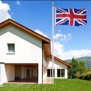 UnionJack Flag & Pole Premium Quality Flag Show Your Proud To Be British! Garden - Picture 1 of 7