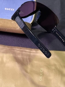 GUCCI UNISEX SHIELD LARGE SONNENBRILLE HERGESTELLT IN ITALIEN GG BRILLE GG1637S ALLE AUTHENTISCH - Bild 1 von 24