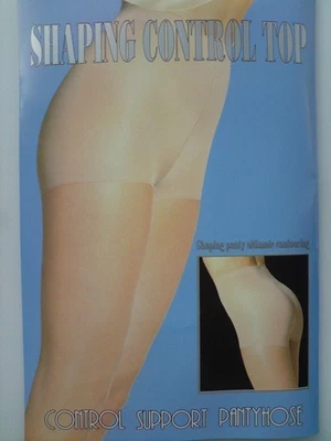 2 pares de medias pantimedias LA0801 Leg Avenue Control Support - desnudas - talla única Foto 1 de 4