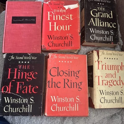 Winston Churchill the Second World War Full Set -book Of The Month club USA - Image 1 of 4