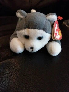 Ty Beanie Babies Nanook Husky grauer Hund 1996 (nicht mehr produziert, Baby)  - Bild 1 von 4