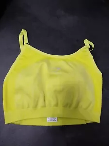 New Gymshark Yellis Flex Strappy Bra Glitch Yellow Size M Medium - Picture 1 of 3