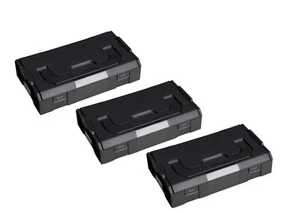 3 Stück SORTIMO Systembox L-BOXX Mini anthrazit Deckel OPAK/schwarz - Bild 1 von 5