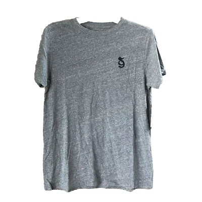 Camiseta Spiritual Gangster Mujer Pequeña Monograma SG Manga Corta Gris Jaspeado Nueva con Etiquetas Foto 1 de 4