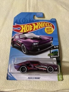 Hot Wheels New For 2019 Speed Blur #87 Muscle Bound Purple w/ ST8s - Picture 1 of 2
