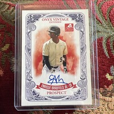 2021 Onyx Vintage Extended Enrique Bradfield Jr. Blue Auto /400