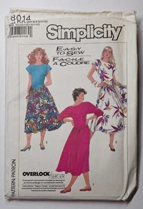 Simplicity 8014 - Women's Dress - SIZES 8 to 14 - UNCUT Sewing Pattern - Picture 1 of 2