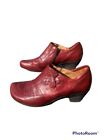 Gabor Sport Womens Leather Shoe Ankle Boot Hi Cut Red Size 9 EU 40 Zip Workwear