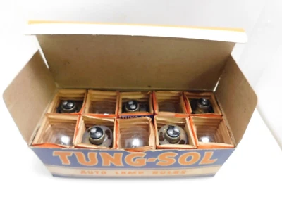 Lot of 10 NOS Vintage Tung-Sol Auto Lamp Bulbs FORD 2330 32-32 6-8V Foto 1 de 4