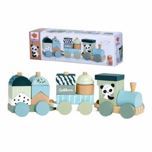 Eichhorn Holzzug 16-tlg. Zug Eisenbahn Holzspielzeug Steckspiel Bausteine - Bild 1 von 9
