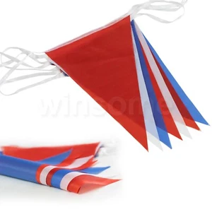 10m Outdoor Bunting Union Jack Flags Banner Garden Decorations Platinum Jubilee - Picture 1 of 6