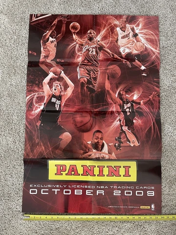 Kobe Bryant Lebron James Nowitzki '09 Panini Trading Cards NBA Poster ~ 24 X 36 Cover