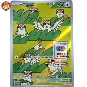Pidgey SV3S 191/170 AR IR Holo Rare Black Flame Pokemon Indonesia - Picture 1 of 3