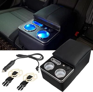 Upgrade Armrest Storage Box with Cup and Phone Holder for Car & Van & Truck Floo - Picture 1 of 7