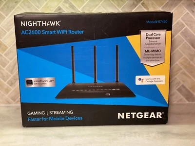 (J) Netgear Nighthawk AC2600 Smart WiFi Router R7450 - Image 1 of 4