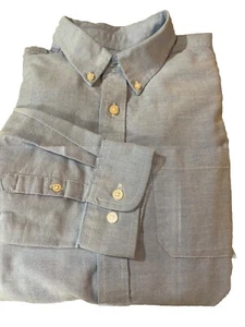 George Boys Large XXL 18 Blue Long Sleeve Button Down Shirt - Picture 1 of 2