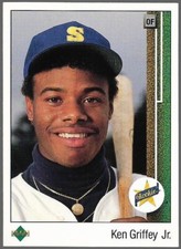 KEN GRIFFEY JR.1989 Upper Deck Rookie RC Card #1 - NEAR MINT TO MINT