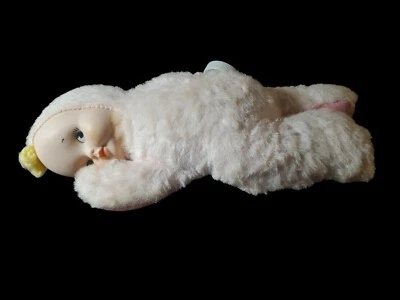 Knickerbocker Animals of Distinction Rubber Face Doll Pink Musical Plush 10" - Image 1 of 4