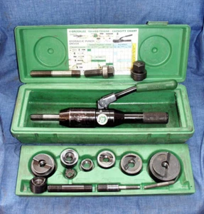 Greenlee Quick Draw Hydraulic Punch Driver with Punches Model 7806SB - Picture 1 of 1