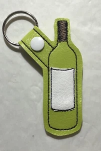 Handmade Wine Bottle Key Ring - Picture 1 of 2