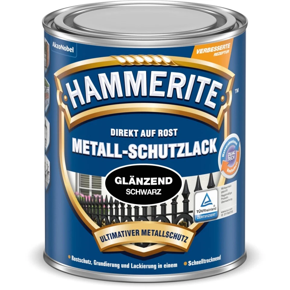 HAMMERITE Metall-Schutzlack 250ml o. 750ml versch. Farben Rostschutz Schutzlack - Bild 1 von 1