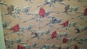 Kardinal Spatz Urlaub Tischdecke 57" x 82" Nikolaus Quadrat Vintage  - Bild 1 von 6