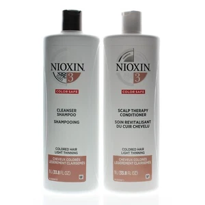 Nioxin System 3 Cleanser + Scalp Therapy 33.8oz/Liter Set - Picture 1 of 1