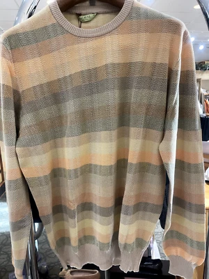 Suéter Pullover Hombre Dalmine Multicolor Talla IT52(M/L), Hecho en Italia. Algodón Foto 1 de 3