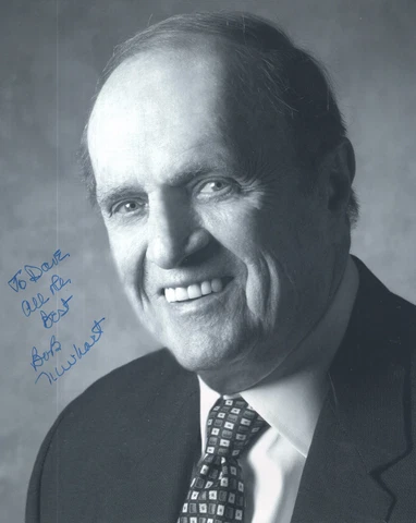 BOB NEWHART HAND SIGNED 8x10 PHOTO+COA         LEGENDARY COMEDIAN        TO DAVE Cover