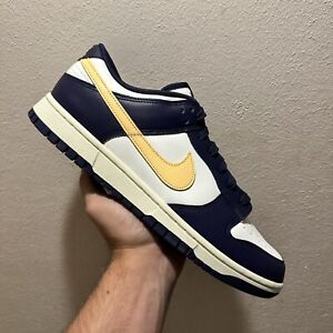 Nike Dunk Low From Nike To You Navy Yellow Sneakers FV8106-181 Men's Size 11.5